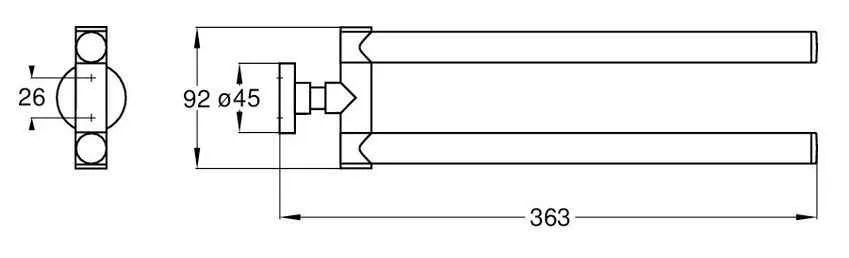 Рушникотримач Emco Eposa 0850 001 36