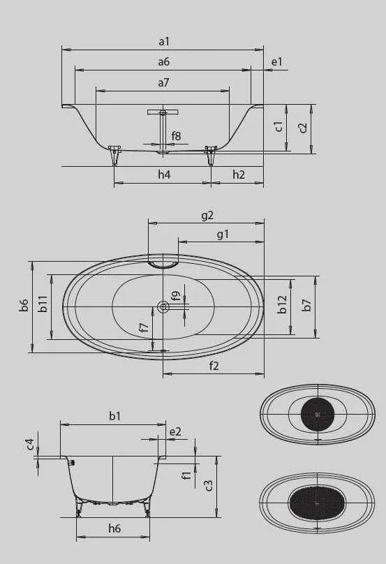 Ванна Ellipso Duo Oval 2862 0001 0001