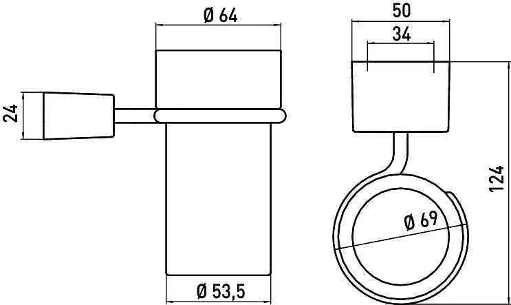 Стакан для зубних щіток Emco Logo 2