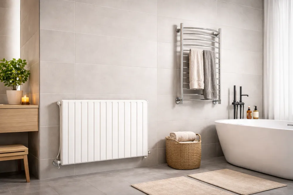 Радиатор в ванной – когда он эффективнее полотенцесушителя