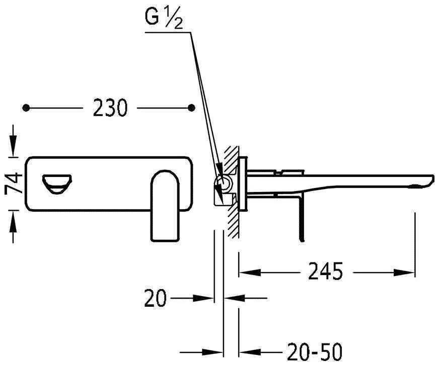 Змішувачі на раковину Tres Loft 20020002OR