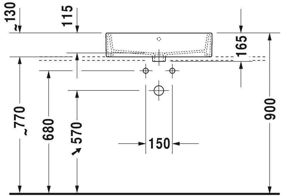 Умивальник на стільницю Duravit Vero Air 2352600060