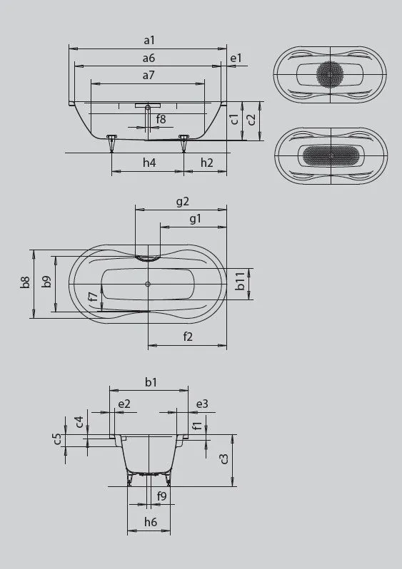 Ванна Mega Duo Oval 2238 0001 0231