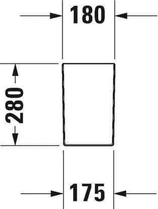 Напівп'єдестал Duravit 0858320000