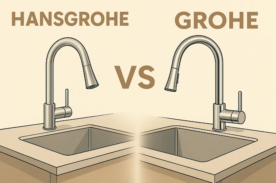 Чем отличаются смесители Hansgrohe от Grohe: сравнение