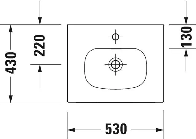 Умывальник Duravit Viu 2344530060
