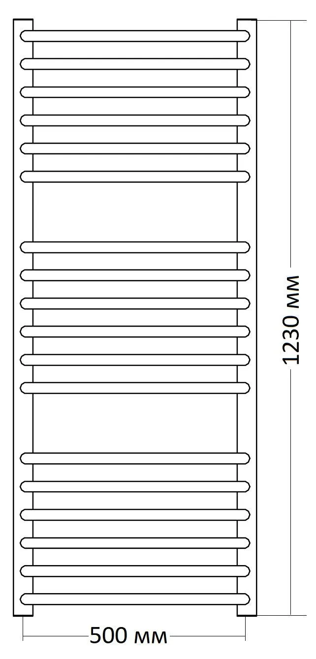 Полотенцесушитель Instal Projekt Bolero LUN-50/120+EGB-06C1