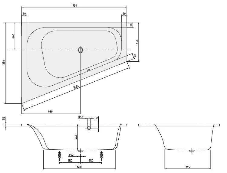 Ванна Villeroy and Boch Loop&Friends UBA175LFO9LIV-01