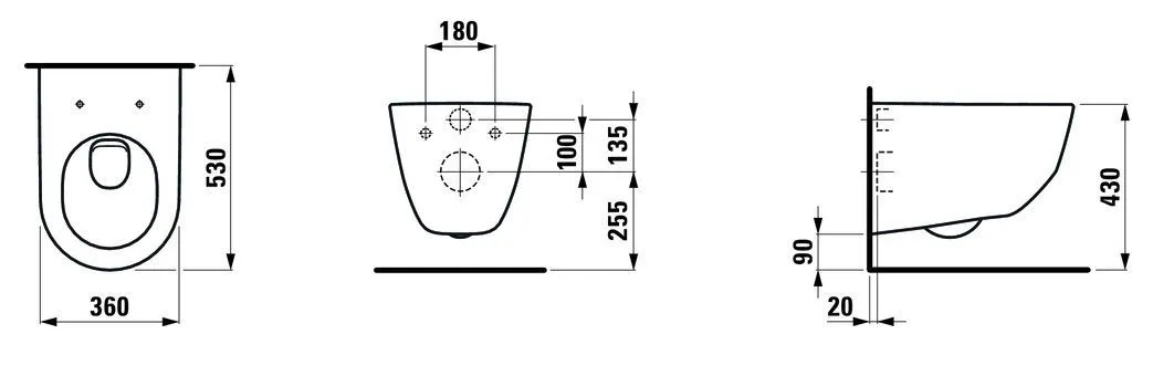 Унитаз подвесной Laufen PRO H8209560000001