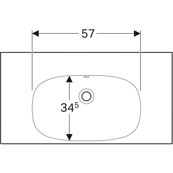 Умывальник подвесной Geberit Acanto 500.624.01.2
