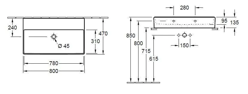 Раковина на столешницу Villeroy and Boch Memento 2.0 4A228FRW