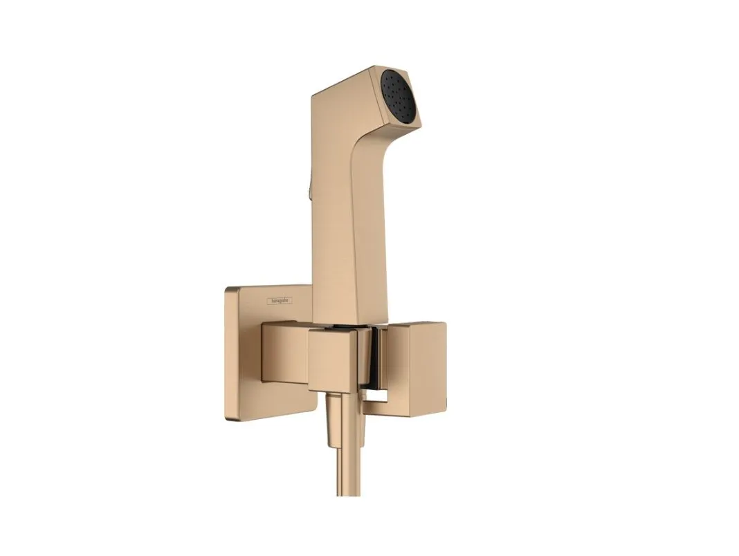 Гигиенический душ 1jet E EcoSmart с держателем и шлангом 1250 мм, бронза брашированая
