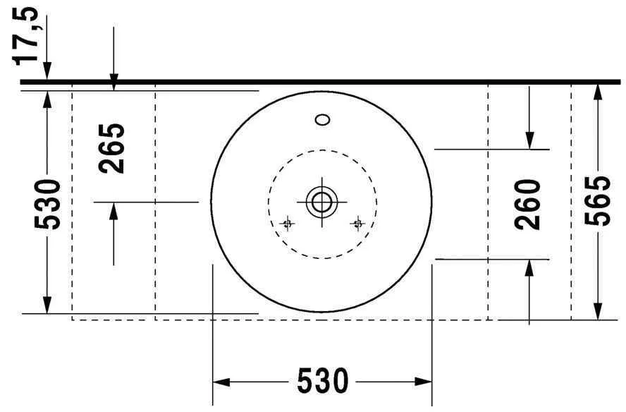 Умывальник на столешницу Duravit Starck 1 0408530000