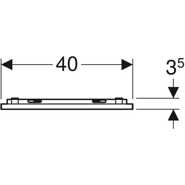 Зеркало с подсветкой Geberit Option Basic 501.070.00.1