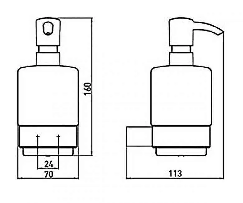 Дозатор для рідкого мила Loft Emco 0521 001 01