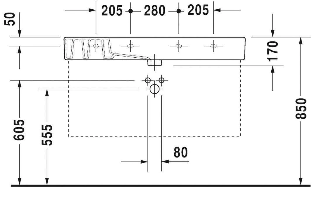 Умивальник Duravit Vero 0329100000