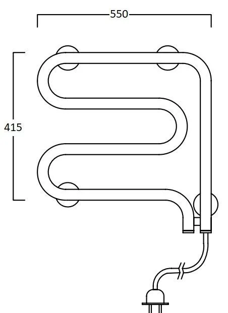 Рушникосушка Instal Projekt Spina Electro SPIE-60/40C01