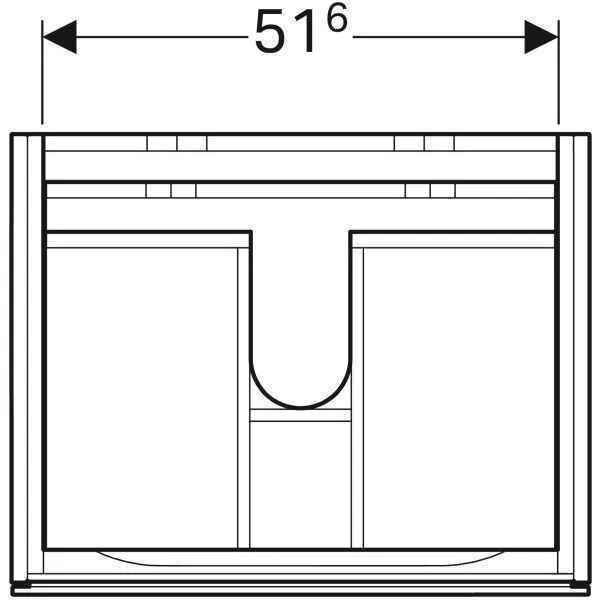 Тумба для умивальника Geberit XENO121 500.506.43.1
