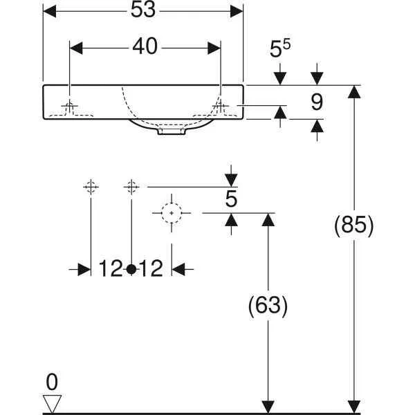 Умивальник підвісний Geberit iCon 124153000