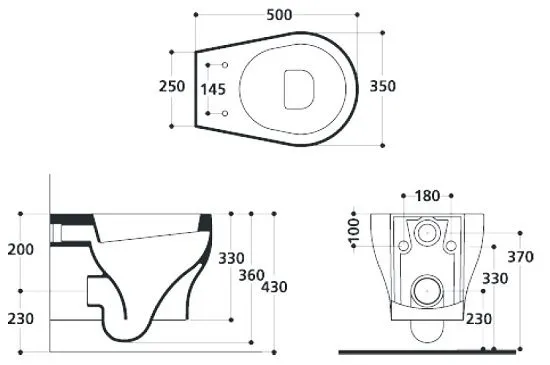 Унитаз консольный AXA Cinque (распродажа)