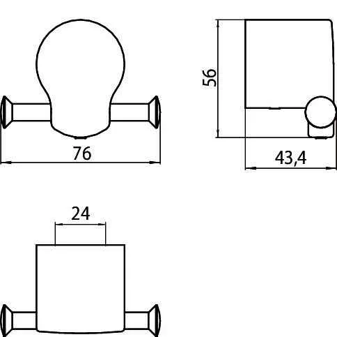 Подвійний крючок Emco Fino