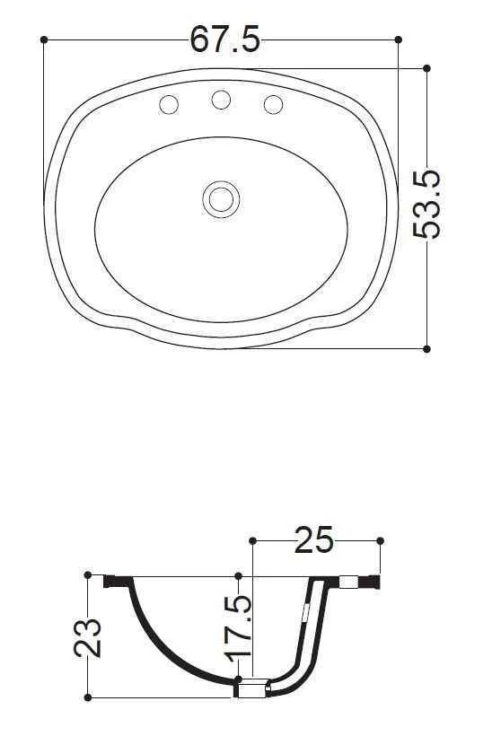 Умывальник AXA Contea 0603901