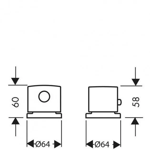 Термостат на край ванны AXOR UNO 38480000