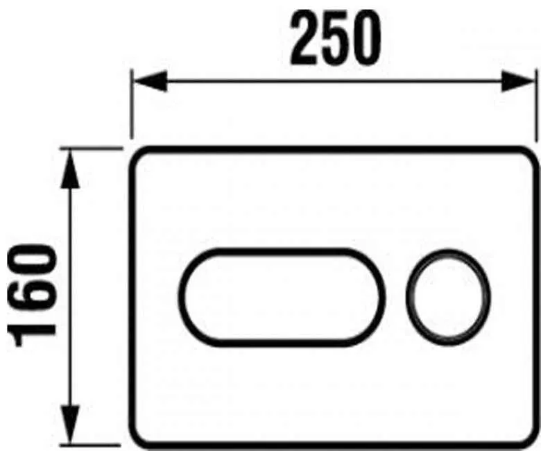 Кнопка для інсталяції JIKA DUAL FLUSH H8936460040001
