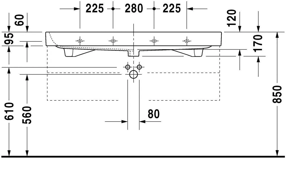 Умывальник Duravit Happy D.2 2318120028