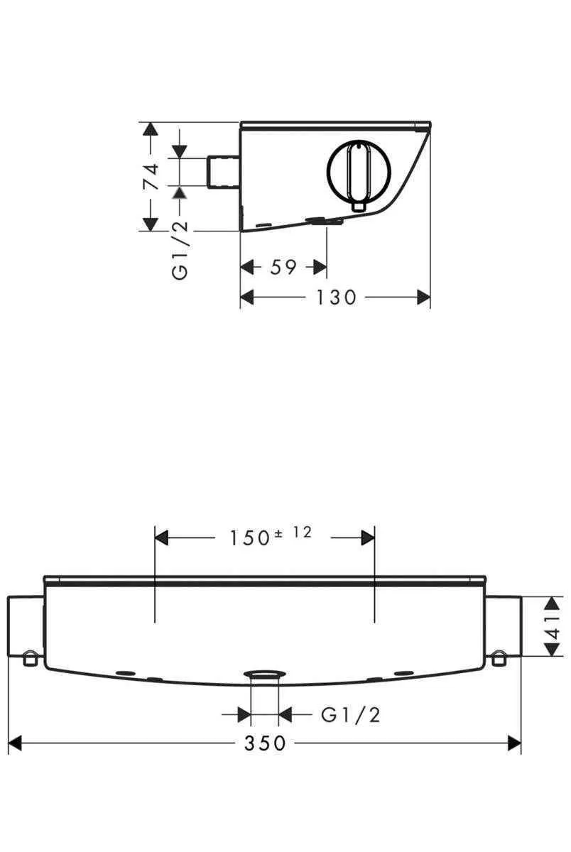 Термостат Hansgrohe Ecostat Select 13111400