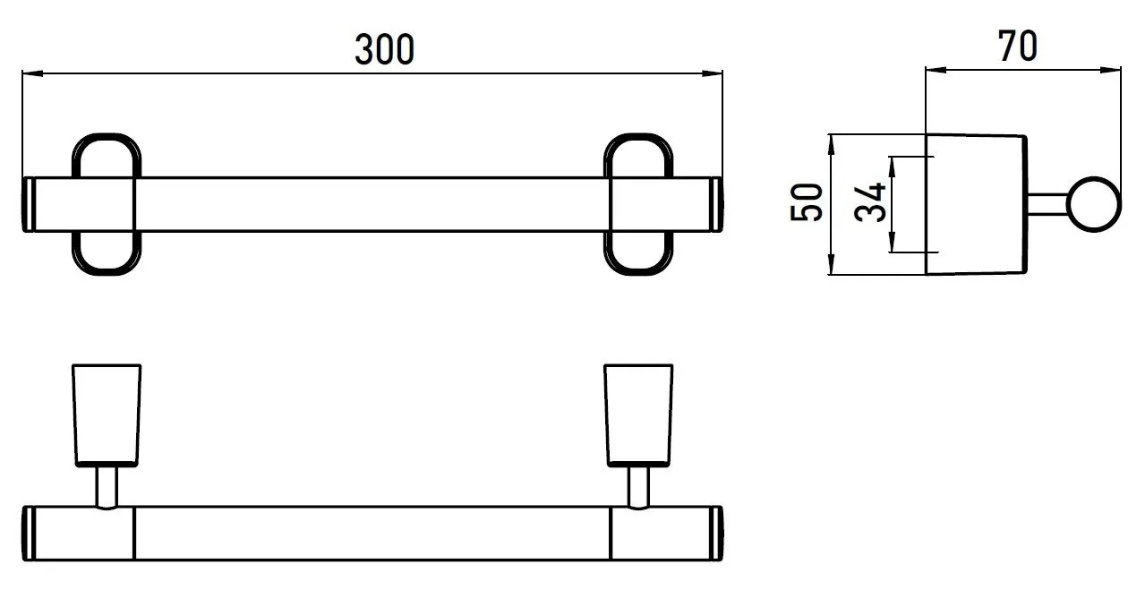 Полотенцедержатель Emco Logo 2 3070 001 30
