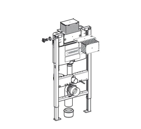 Инсталляция для унитаза Geberit Duofix Omega 111.030.00.1