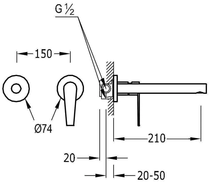 Змішувачі для раковини Tres Class 20520071