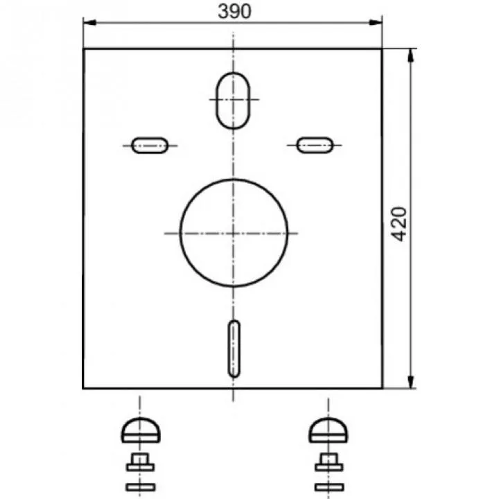 Sanit прокладка шумопоглощающая 16.002.00.0000
