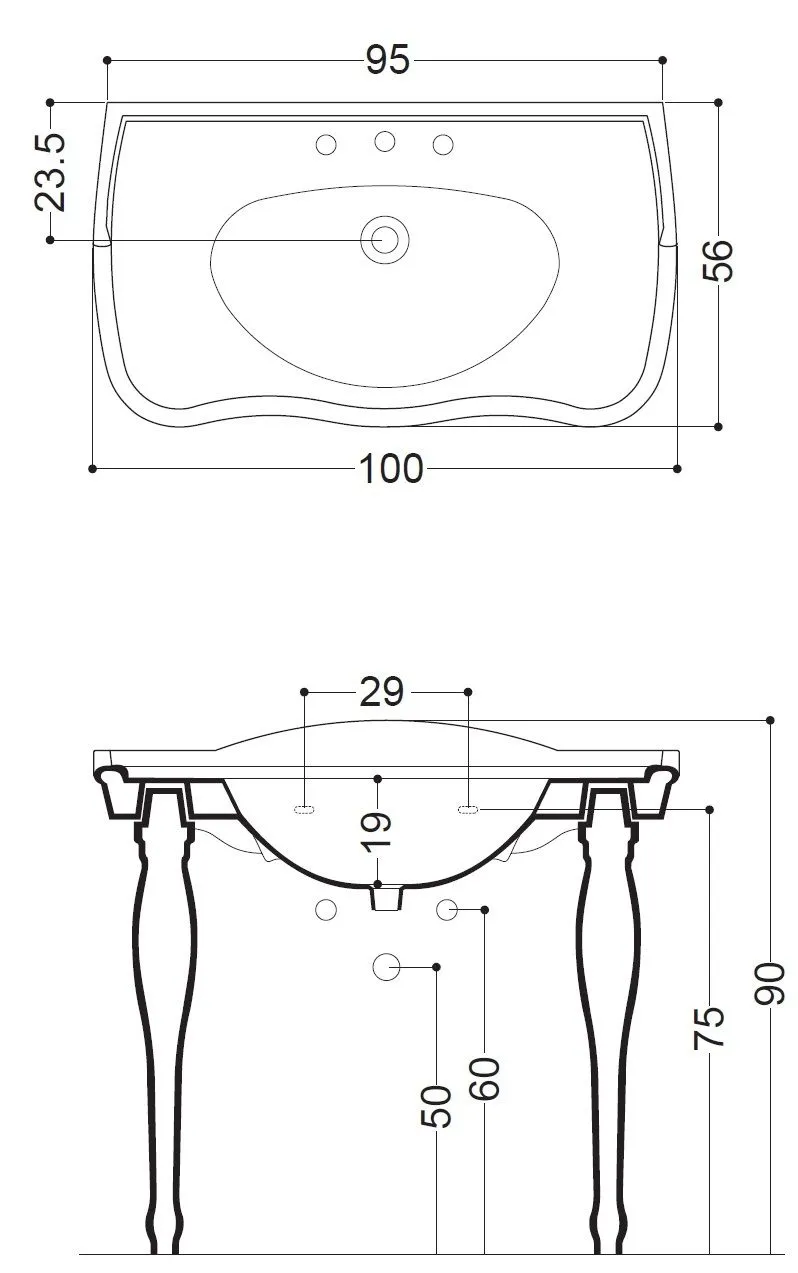 Умывальник AXA Contea 8040701