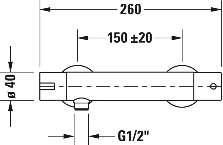 Термостат для душу B.2 Duravit