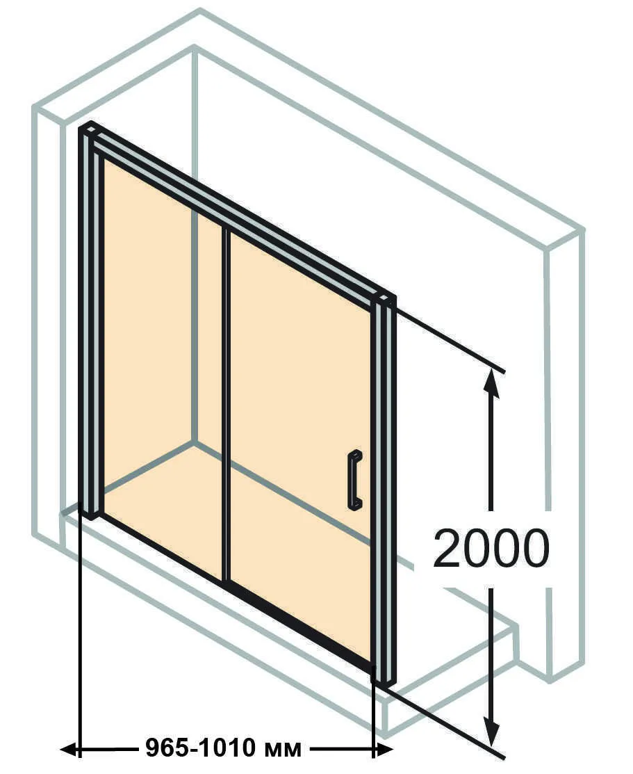 Розсувна душова двері Huppe Classics 2 C25301.123.321