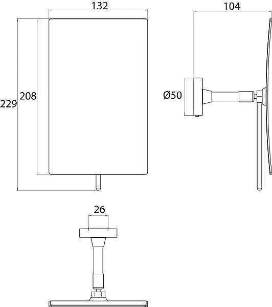 Косметичне дзеркало Emco Round 1094 001 37