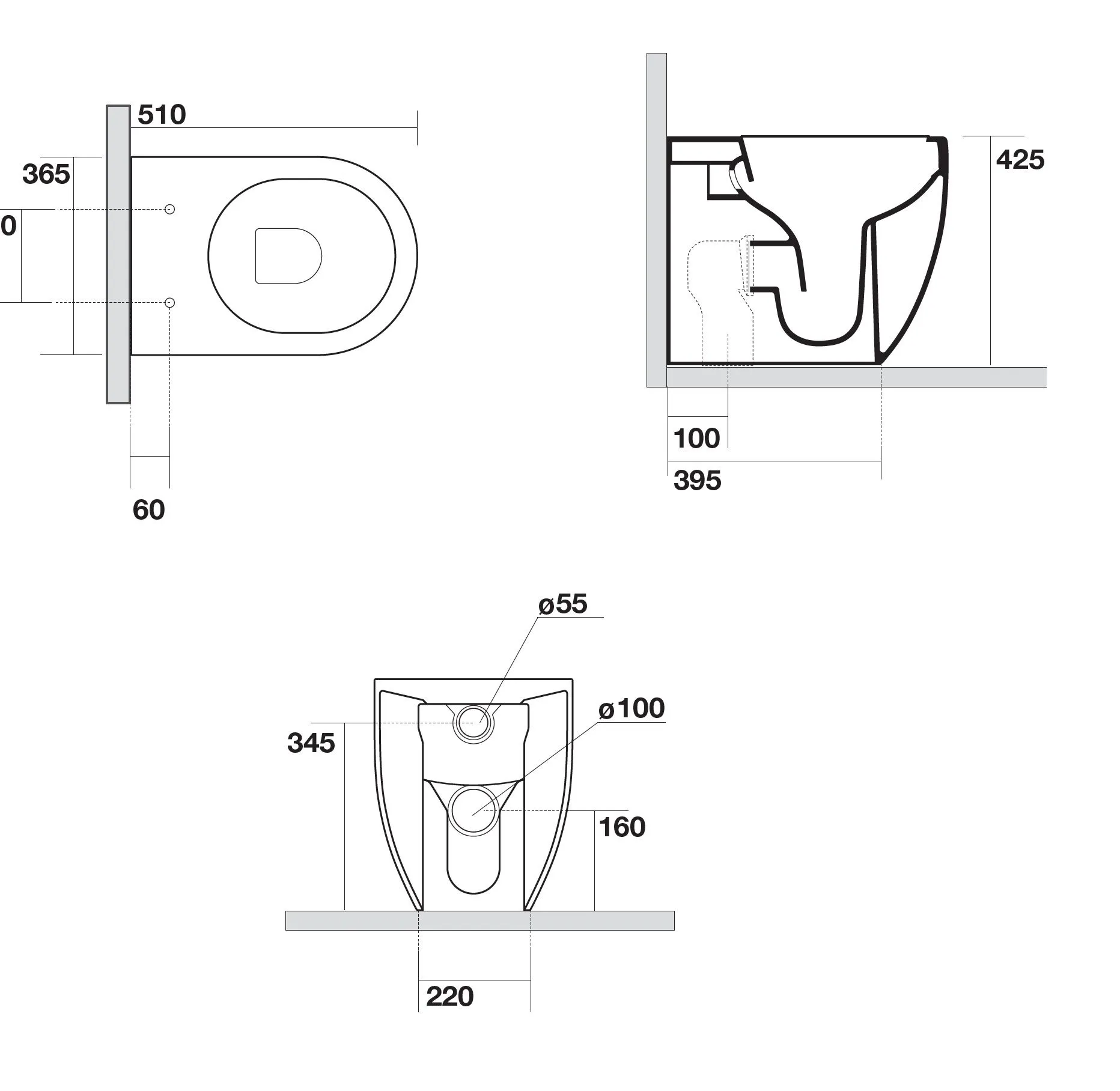 Унитаз напольный AXA Glomp 0201409