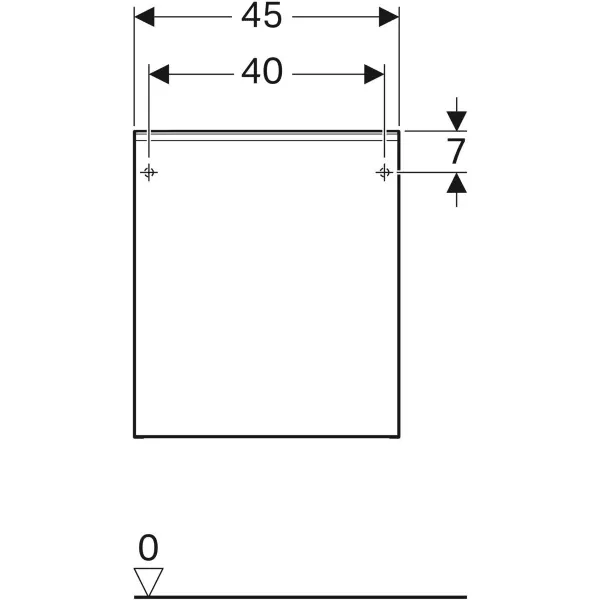 Шкафчик Geberit Acanto 500.618.16.1