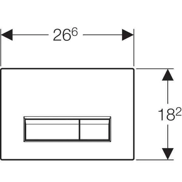 Клавіші змиву води Geberit Sigma 40 115.600.KQ.1