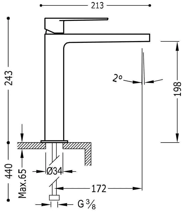 Змішувачі для раковини Tres Class 20510303