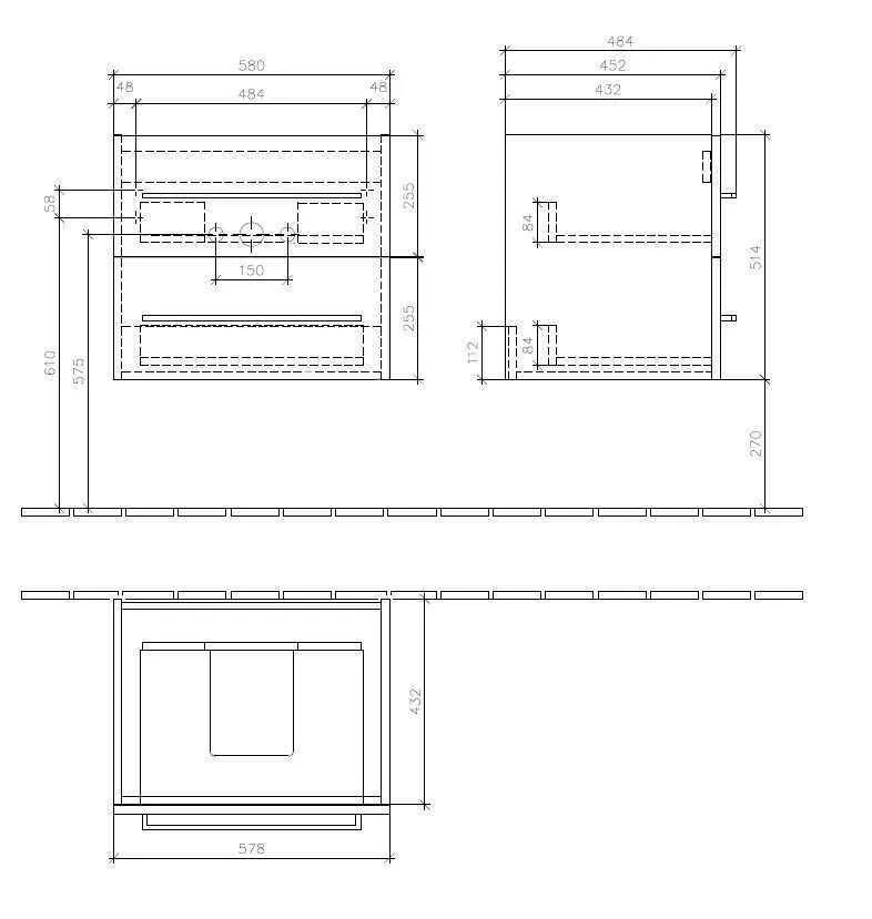 Тумба для умивальника Avento Villeroy and Boch A88900B3