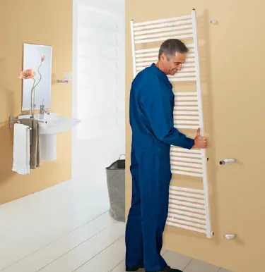 Полотенцесушитель электрический белый Zehnder Zeno