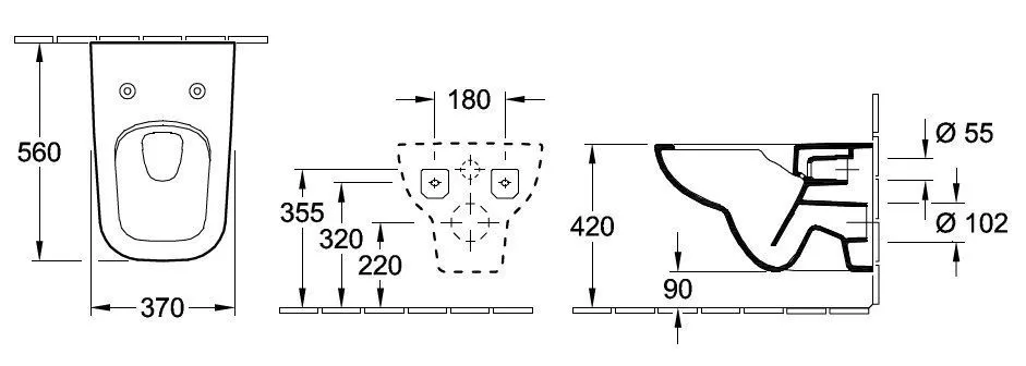 Унитаз подвесной Villeroy and Boch Joyce 5607R2R1