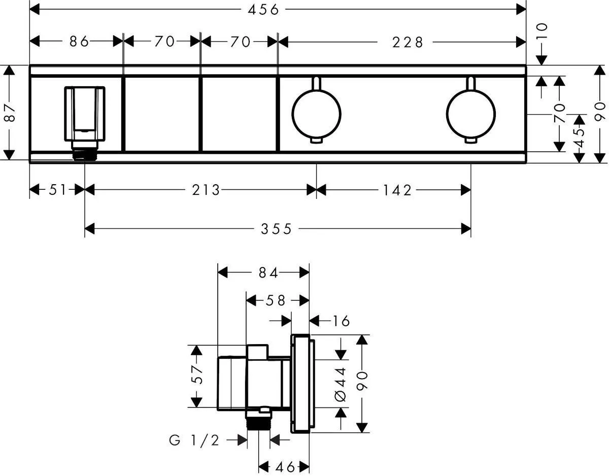 Термостат Hansgrohe RainSelect 15355400