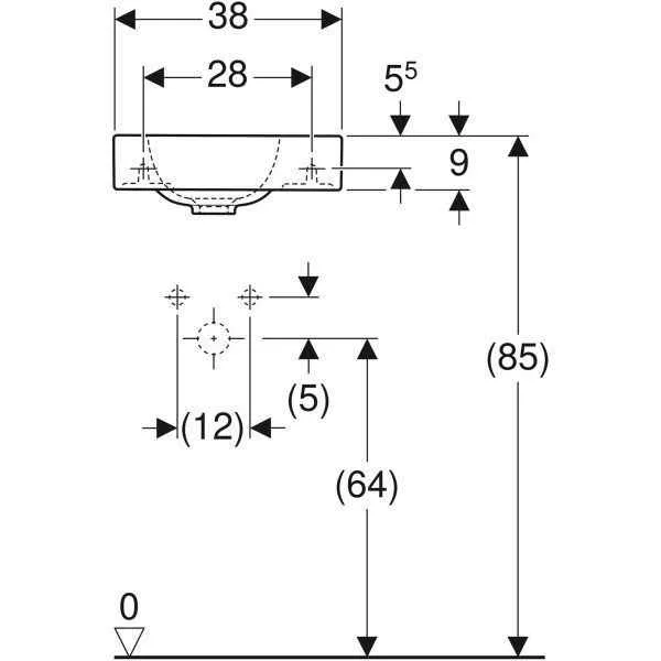 Умивальник підвісний Geberit iCon 124736000