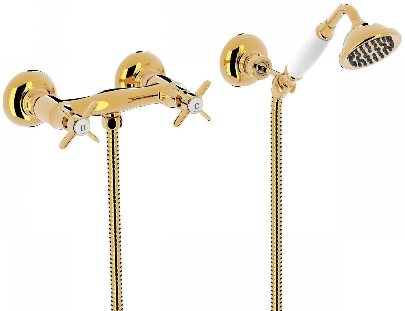 Наборы: Смесители для душа с душевыми наборами Tres Clasic 24216301OR