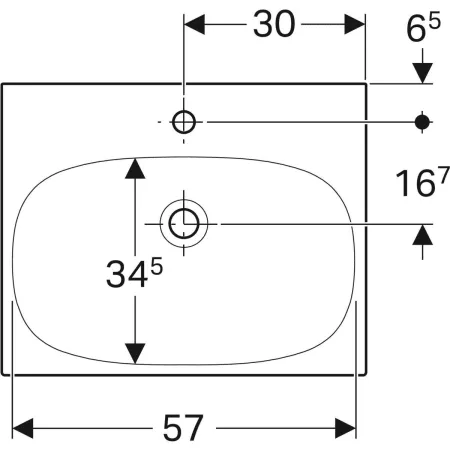 Умивальник підвісний Geberit Acanto 500.629.01.2