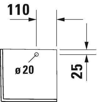 Полупьедестал Duravit 0858280000